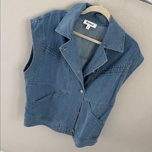 Denim Sleeveless Vest